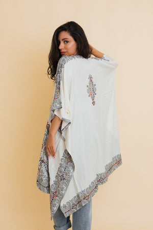 Bohemian Artisan Stitch Tapestry Kimono