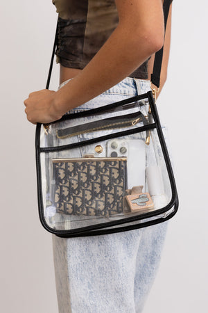 Crystal Clear Carry-All Messenger Bag