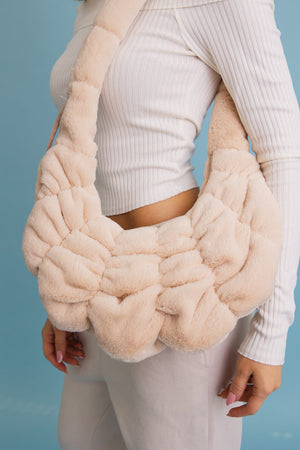 Plush Cloud Knit Cross Body Bag ☁️