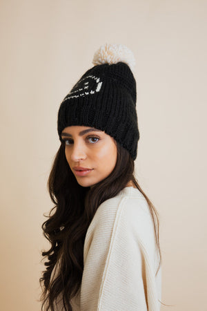 Snuggle & Happy Cheer Up Pom Beanie