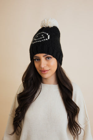 Snuggle & Happy Cheer Up Pom Beanie