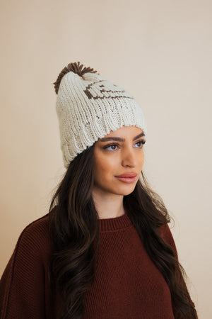 Snuggle & Happy Cheer Up Pom Beanie