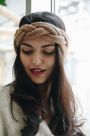 Braid Chic Knit Crown Headband