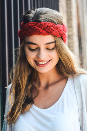 Braid Chic Knit Crown Headband