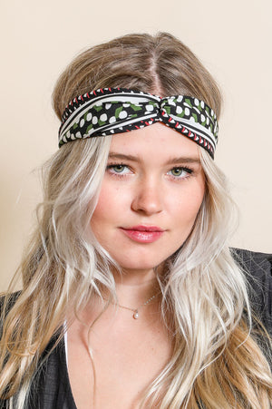 Mod Pattern Twist Headband - Bohemian, Chic, Versatile 🌀