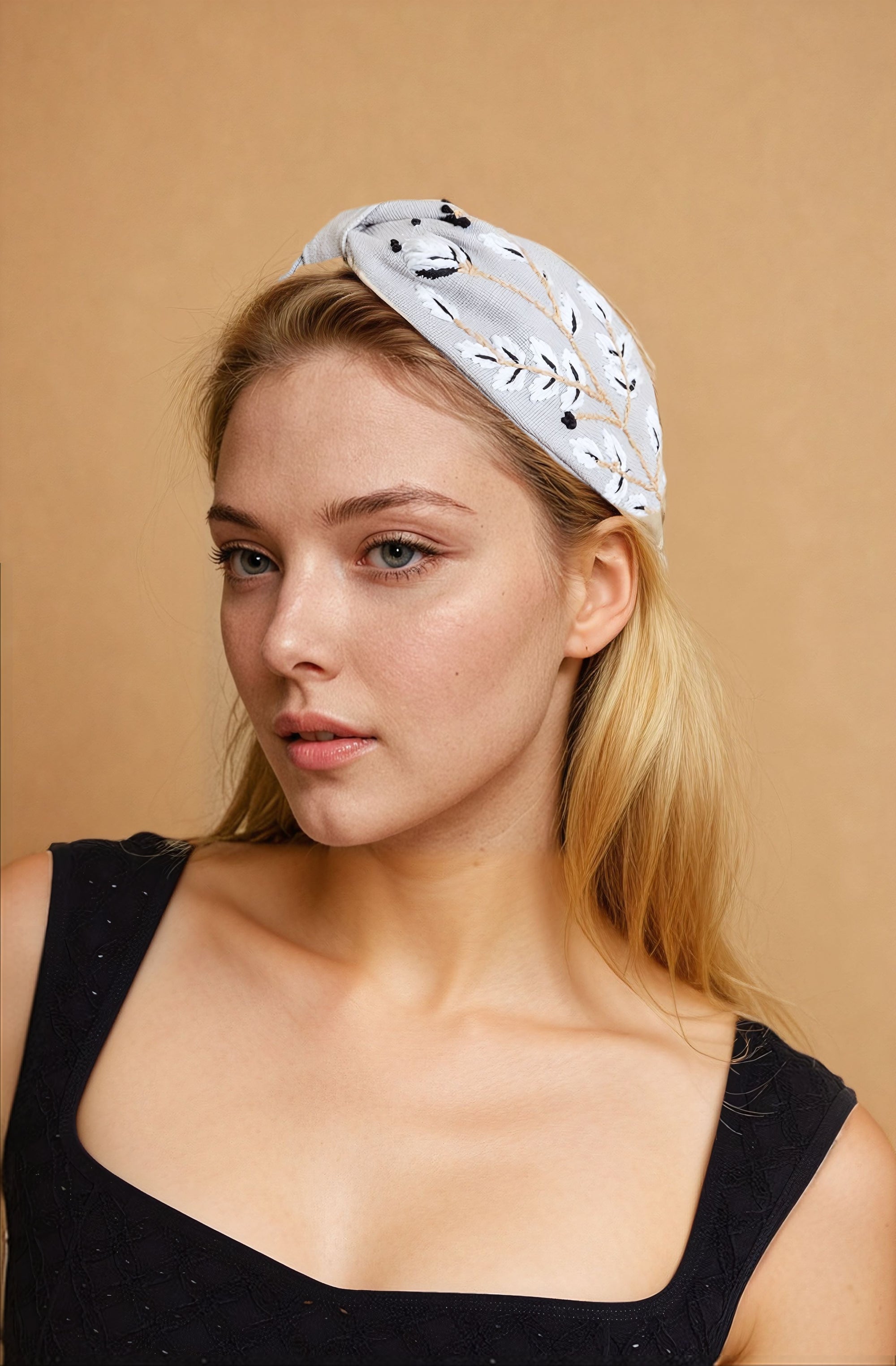 Floral Fun Monochrome Headband