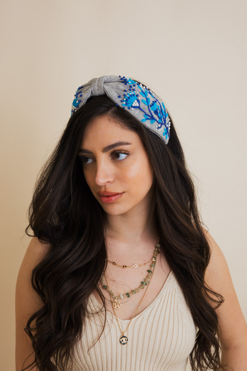 Blossom Embroidered Headband