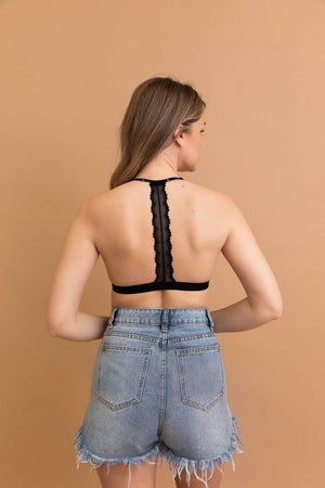 Whisper Lace T-Back Bralette