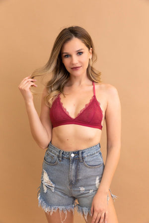 Whisper Lace T-Back Bralette