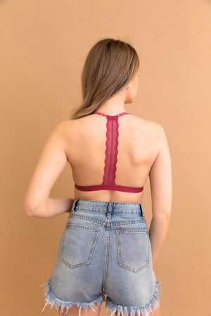 Whisper Lace T-Back Bralette