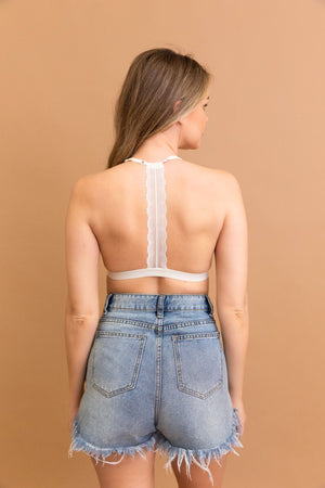 Whisper Lace T-Back Bralette