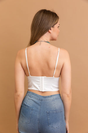 Satin Glow Longline Bralette