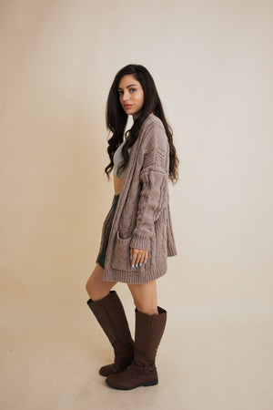 Classic Snuggle Comfort Cable Knit Cardigan