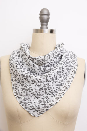 Breathable small pattern flower scarf designed for stylish and practical layering.