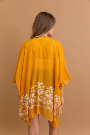 Enchanted Bloom Embroidered Kimono