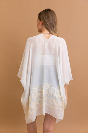 Enchanted Bloom Embroidered Kimono