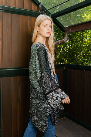 Airy Kimono With Playful Pattern Kimonos Leto Collection 