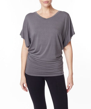 BAMBOO SK COLLECTION SIGNATURE TUNIC TOP Fabina DULL GREY S 