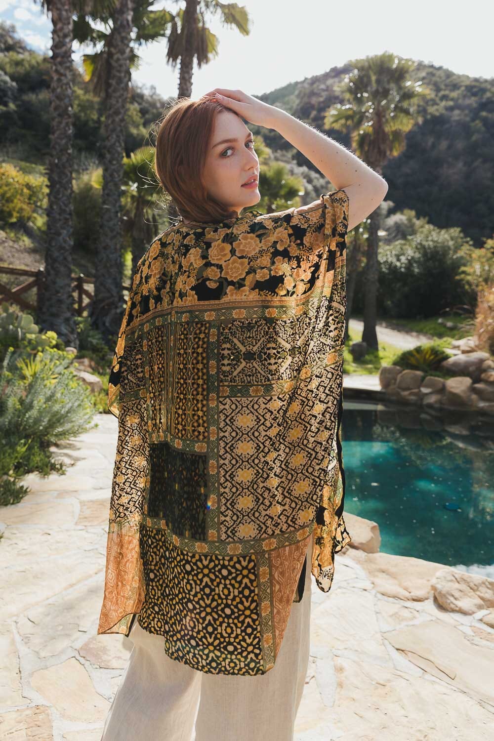 Bohemian Burnout Velvet Kimono Kimono Leto Collection 