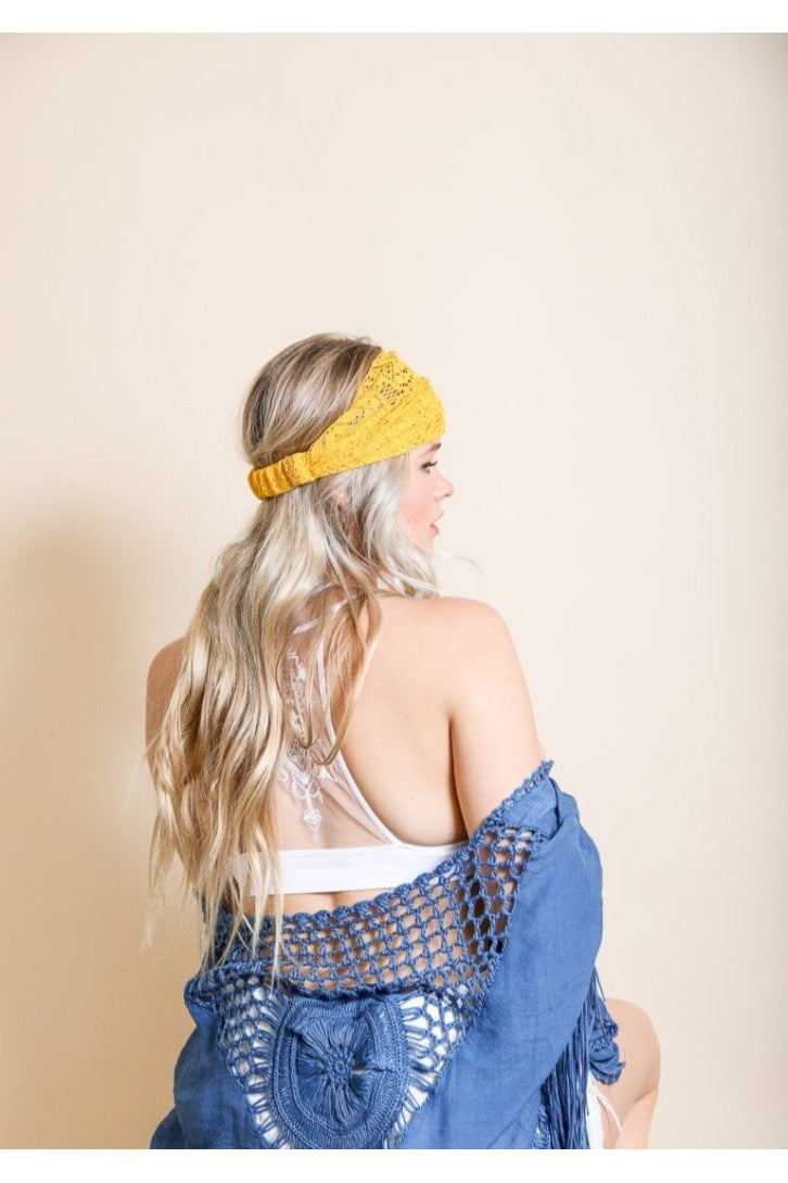 Bohemian Lace Headwrap Hats & Hair Sunburst