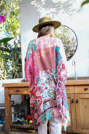 Boho Patchwork Kimono Kimono Leto Collection 