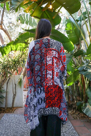 Boho Patchwork Kimono Kimono Leto Collection 