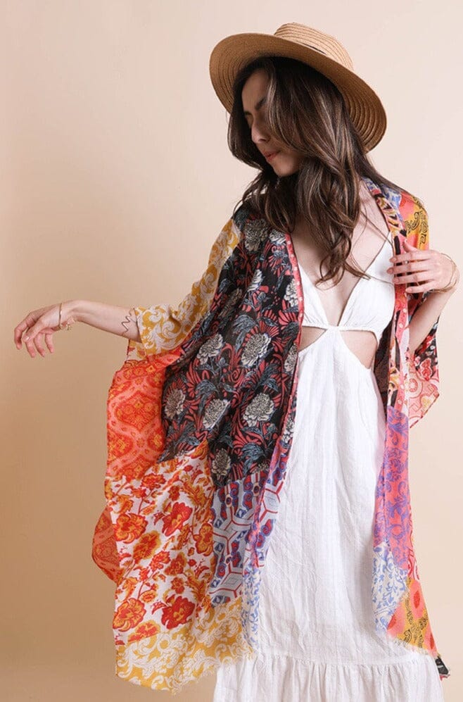 Boho Patchwork Kimono Kimono Leto Collection 