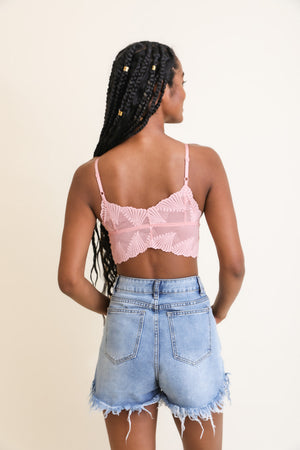 Butterfly Scallop Lace Bralette