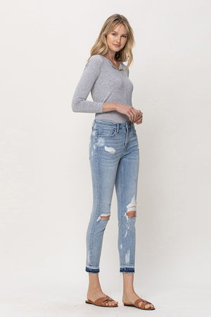 MID RISE CROP SKINNY