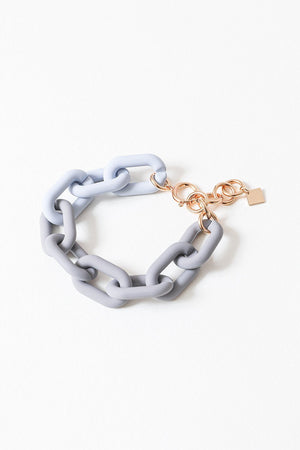 Chunky Linked Chain Bracelet Jewelry Gray