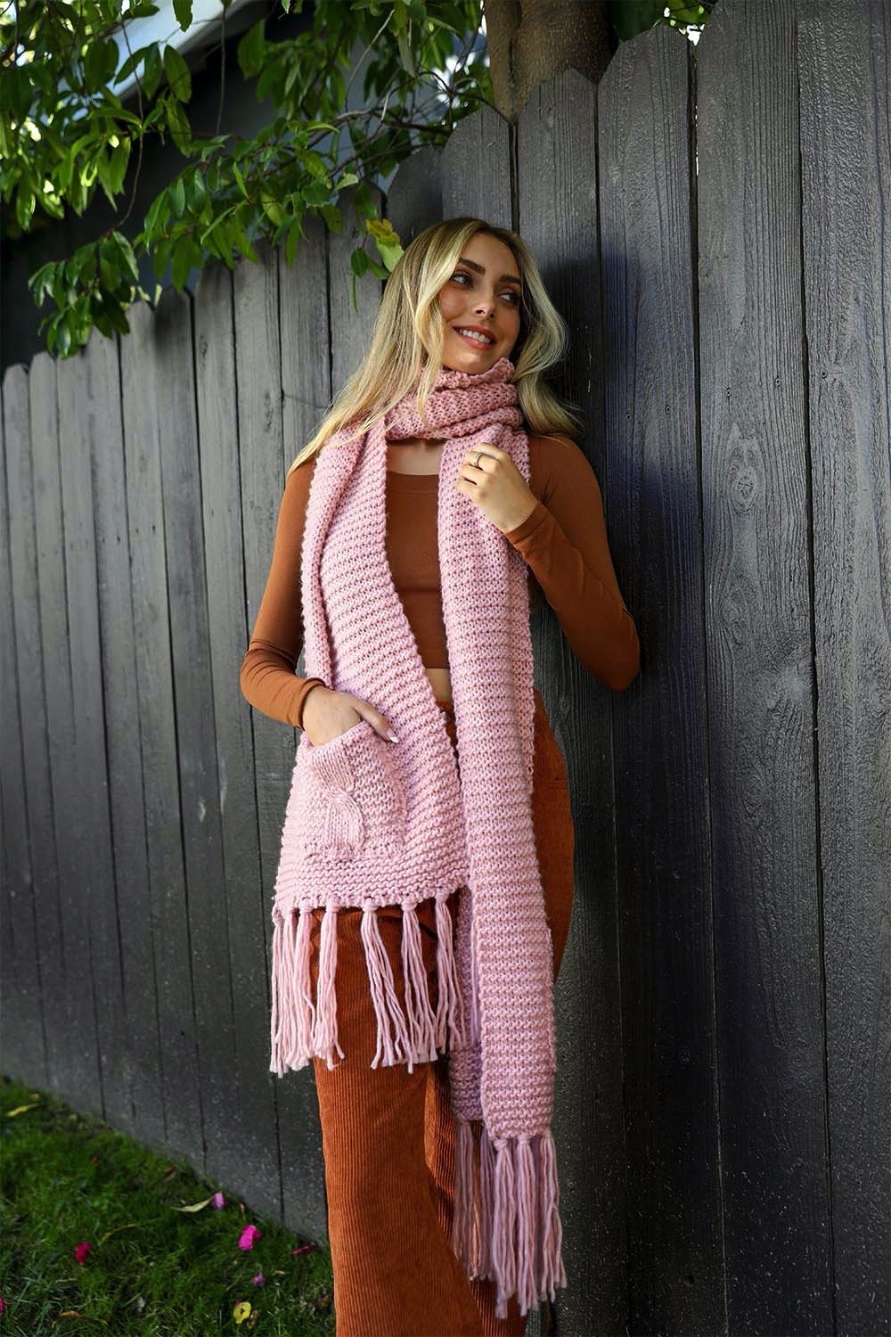 Bulky Pink outlet Scarf