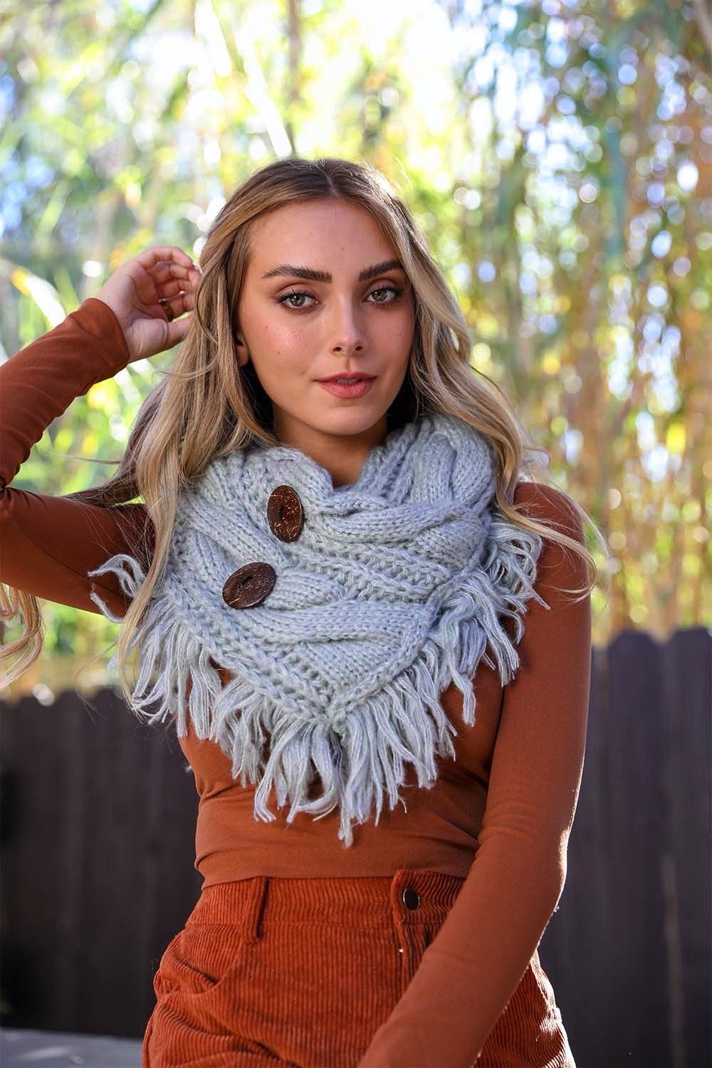 Cozy Shoulder Warmer Scarf Scarves Sage