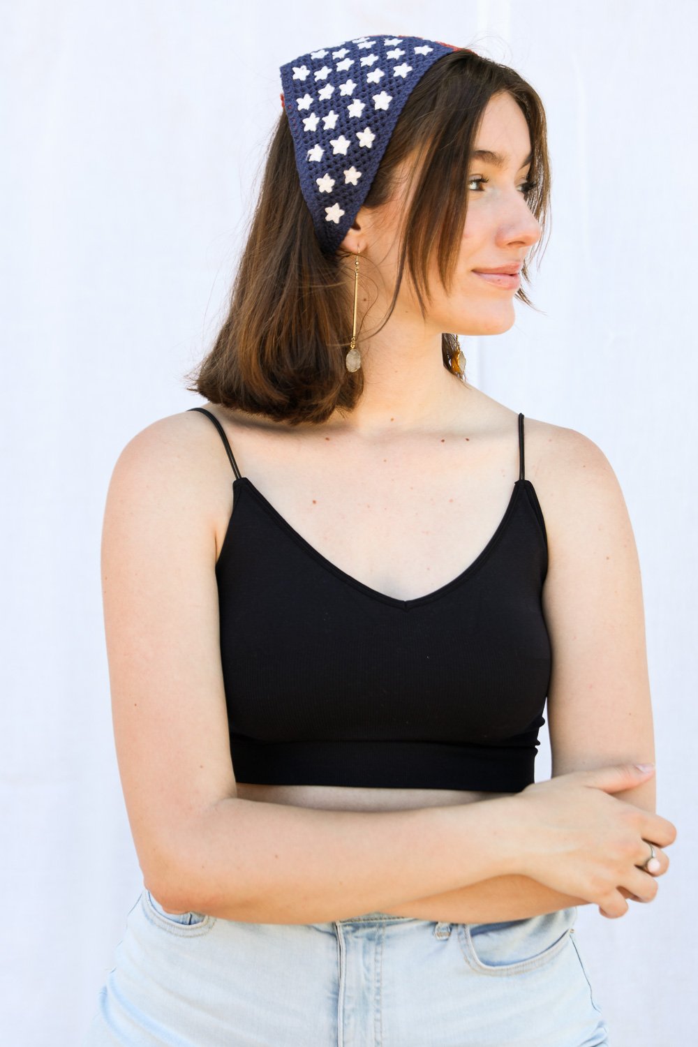 Crochet Americana Bandana