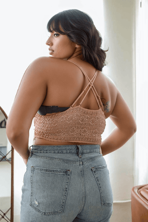 Crochet Daisy Longline Bralette Plus Bralette Leto Collection 