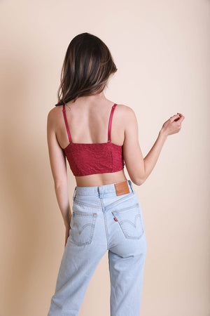 Cropped Lace Camisole Bralette Leto Collection 