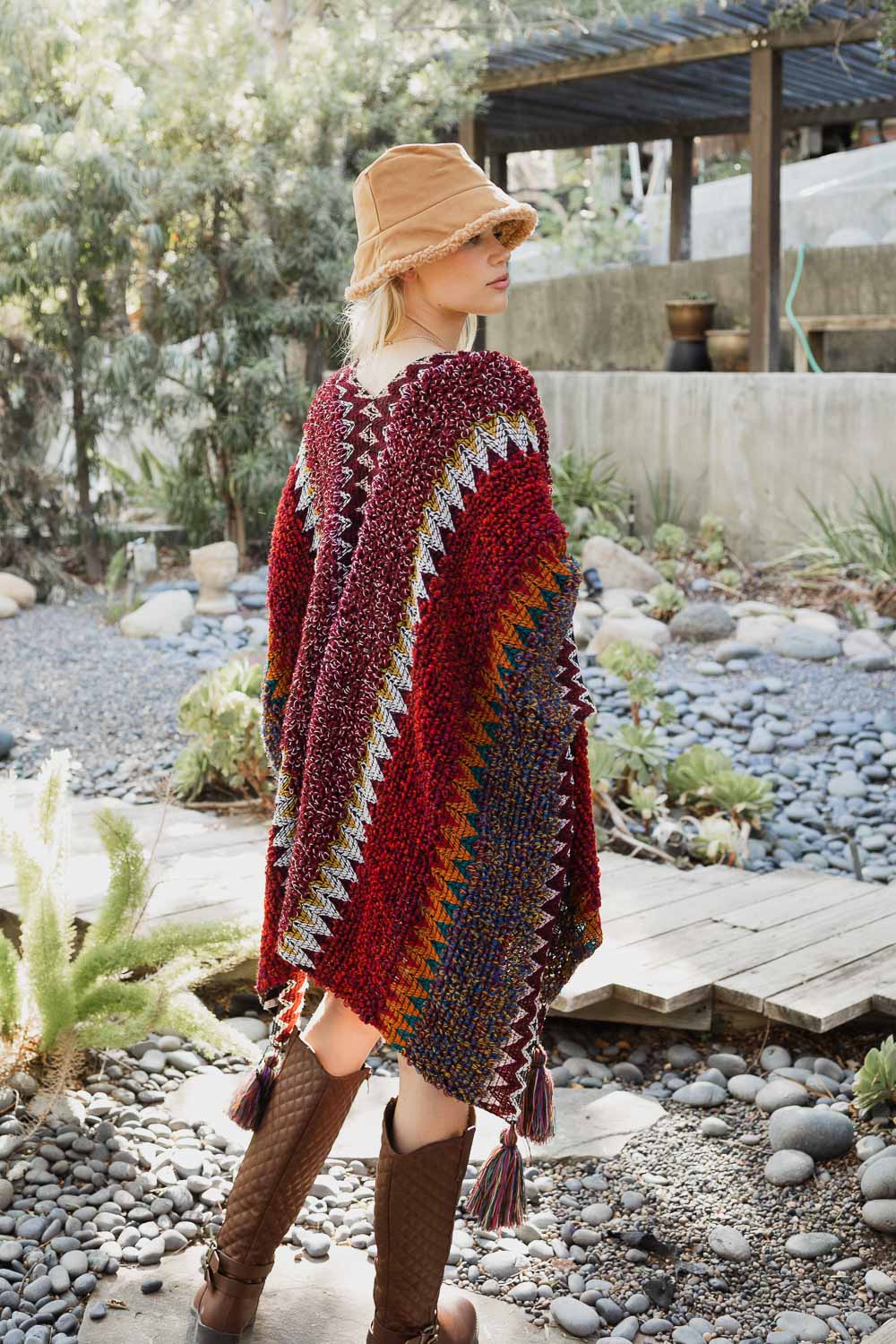 Boho Poncho Pattern, Poncho Crochet Pattern, Boho Crochet Pattern, Easy  Crochet Pattern, Poncho Women, Bohemian Clothing, Hippie Clothes 