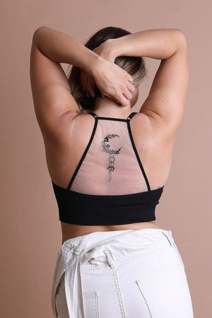 Dream Catcher Tattoo Bralette Plus Plus Size Leto Collection Black 