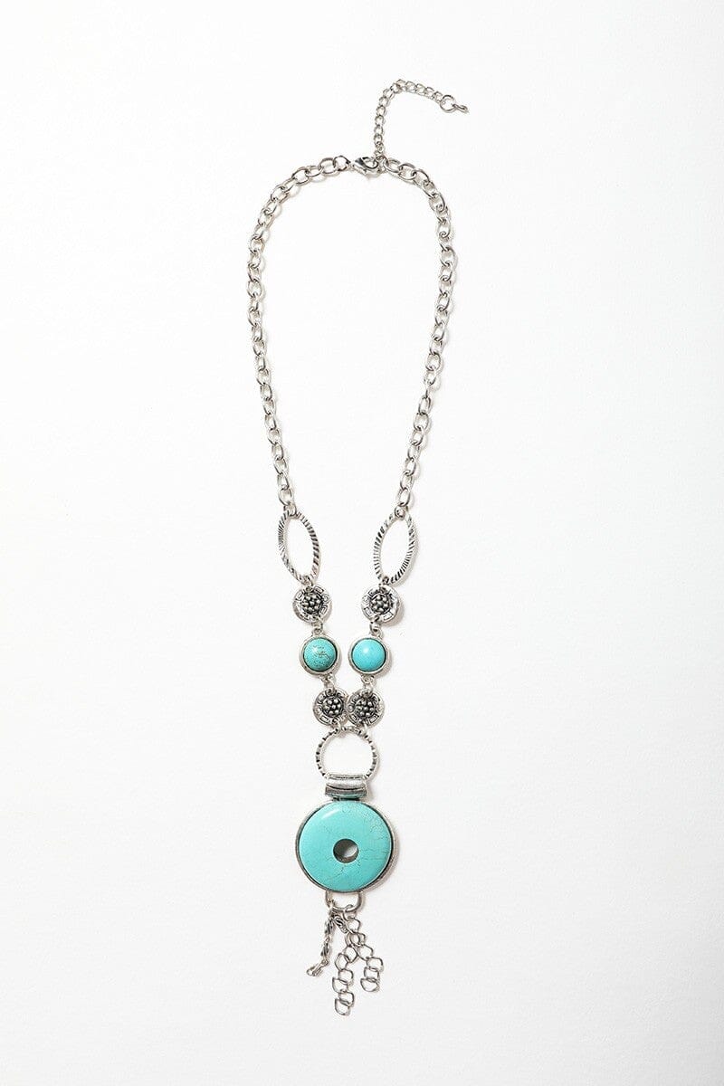 Eyelet Turquoise Necklace Jewelry Leto Collection 