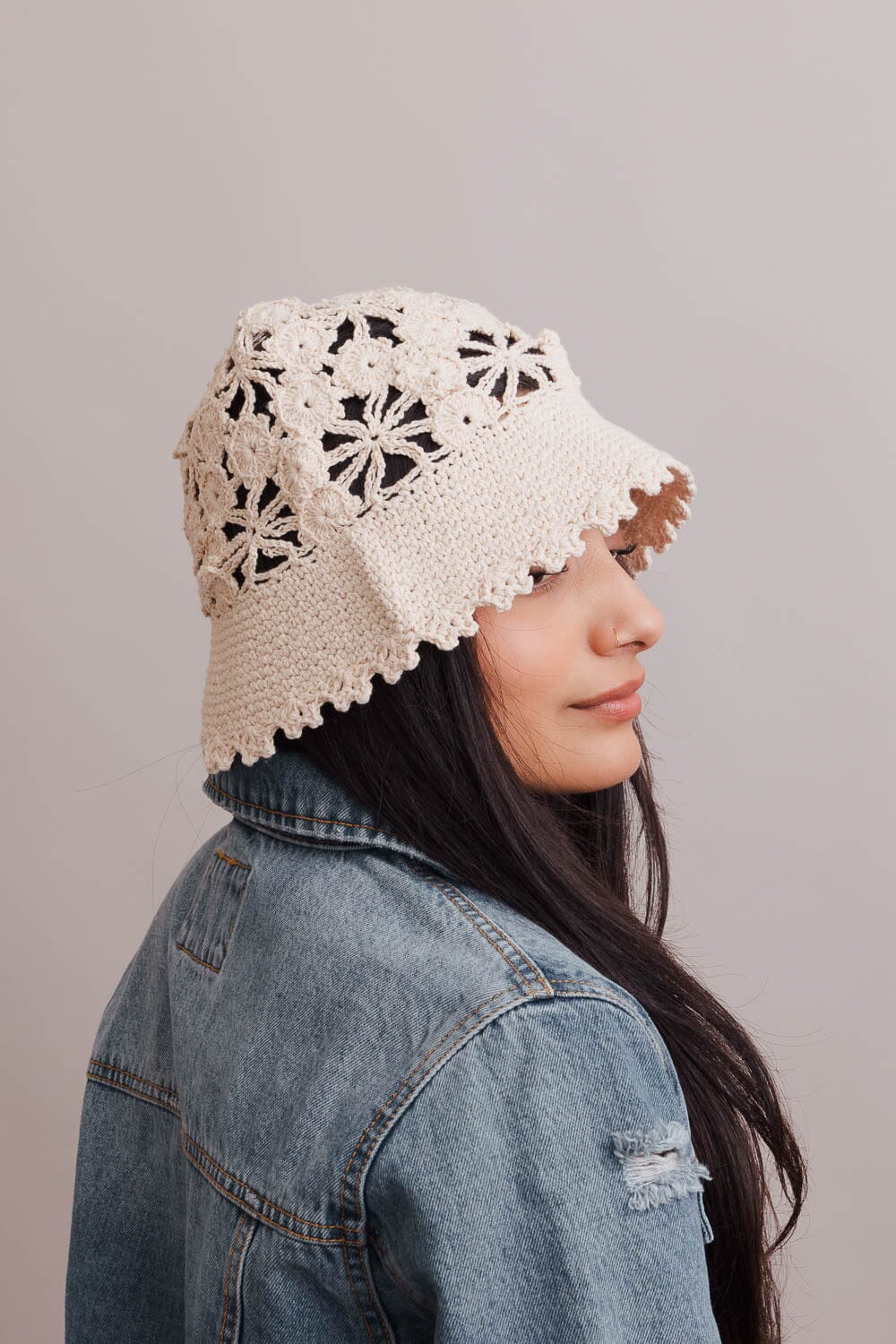 Buy Floral Crochet Garden Hat