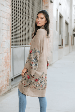 Flower Child Long Kimono Cardigan Kimono Leto Collection 