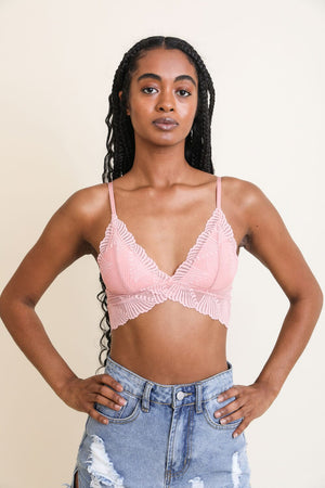 🦋 Fly Like a Butterfly Lace Bralette - Summer Love Bralette Leto Collection Small Blush 