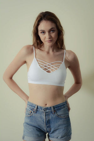 Interwoven Strappy Front Bralette Leto Collection 