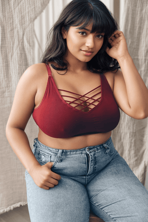 Interwoven Strappy Front Bralette Leto Collection 