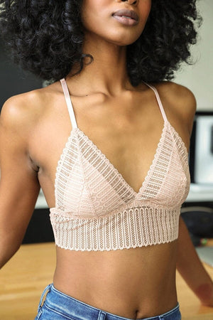 Lace Boho Racerback Bralette Bralette Leto Collection 