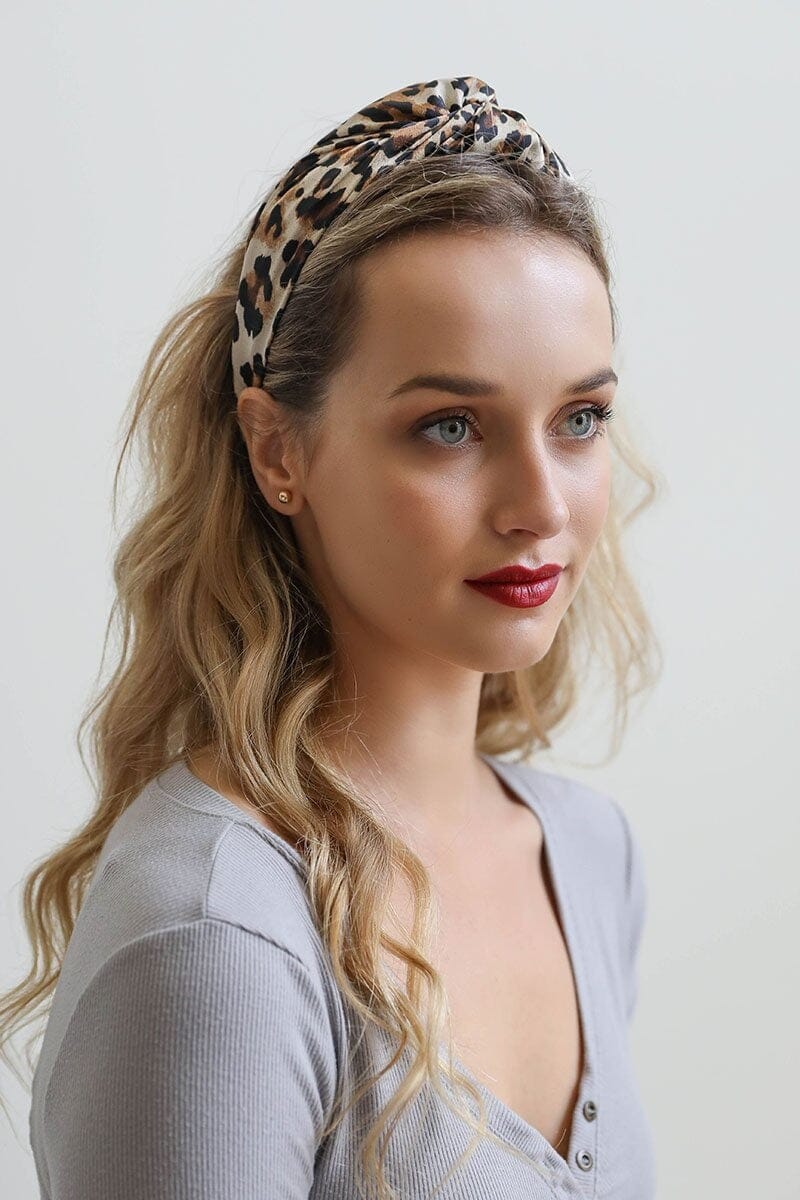 Leopard Twist Headband Hats & Hair Leto Collection 