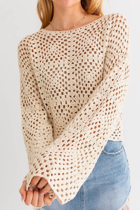 Crochet long top online