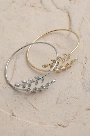 Olive Branch Minimal Bracelet Jewelry Leto Collection 