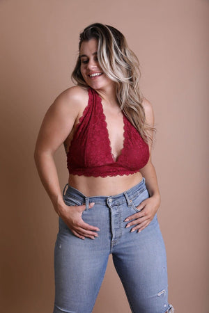 Plus Halter Top Bralette Bralette Leto Collection 