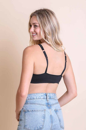 Ribbed Keyhole Bralette Bralette Leto Collection 