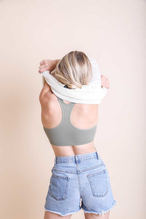 Ribbed Racerback Bralette Bralette Leto Collection 